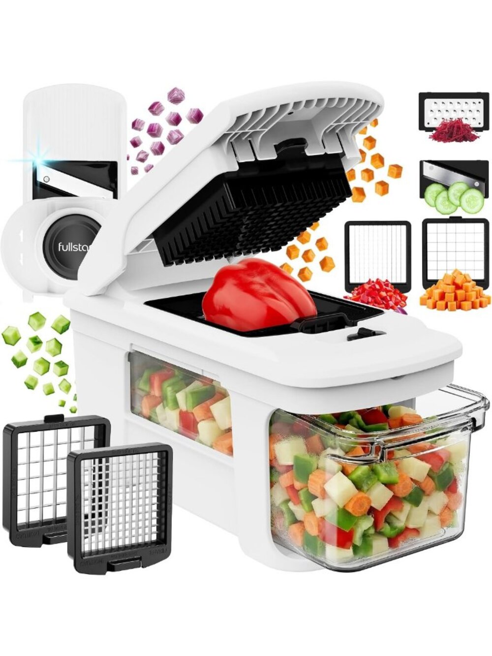 Pro XL Vegetable Chopper & Mandoline Slicer - All-in-One Kitchen Tool for Easy